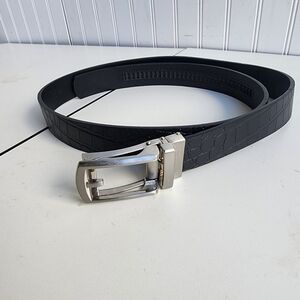New Comfort Click Belt Men’s Black Adjustable Model Fashion Belt Range 28”-38”